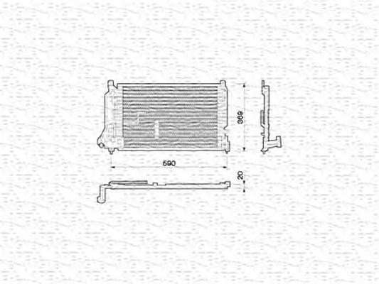 Condensator, airconditioning 350203209000