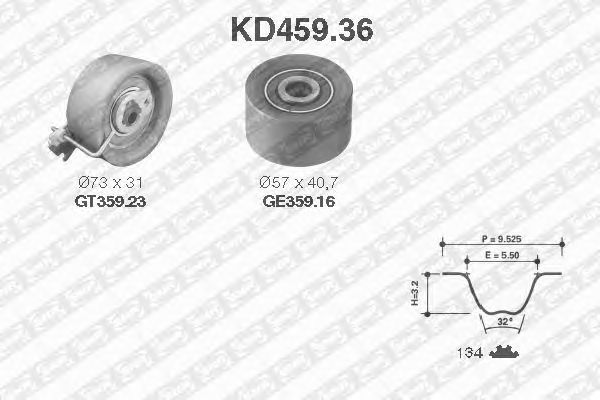 Kit de distribution KD459.36