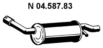 Глушитель выхлопных газов конечный 04.587.83