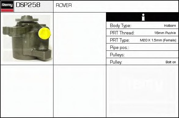 Hydraulikpumpe, styresystem DSP258