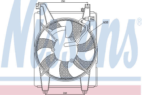 Ventilador, condensador do ar condicionado 85088
