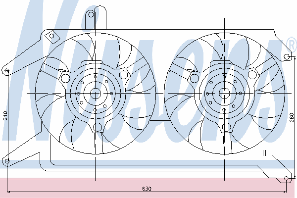 Вентилятор, охлаждение двигателя 85116