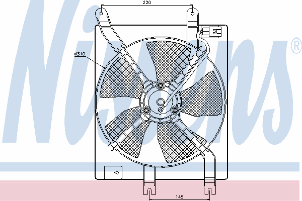 Ventilateur, condenseur de climatisation 85357