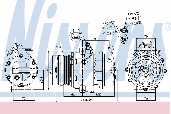 Kompressor, klimaanlegg 89037