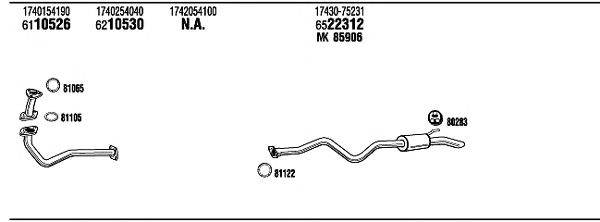 Exhaust System TOH27275A