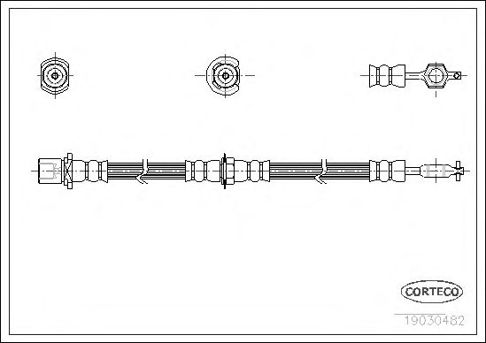 Tubo flexible de frenos 19030482