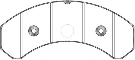 Комплект тормозных колодок, дисковый тормоз JSX 2825.20