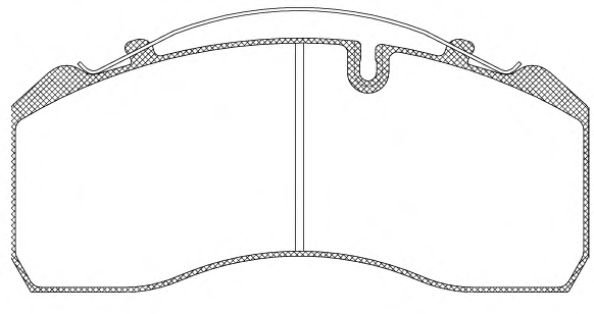 Комплект тормозных колодок, дисковый тормоз JSX 2814.00