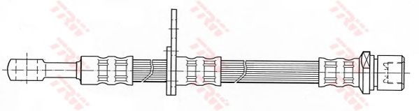 Tubo flexible de frenos PHD438