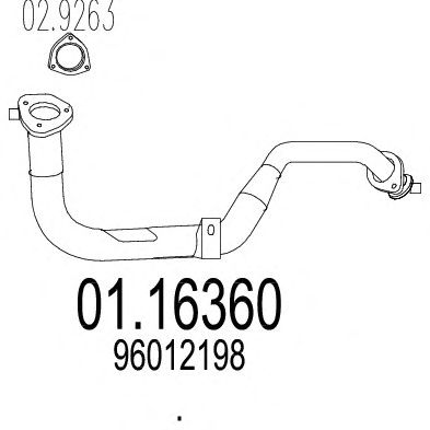 Exhaust Pipe 01.16360