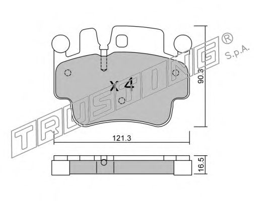 Brake Pad Set, disc brake 673.0