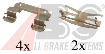 Accessory Kit, disc brake pads 1618Q
