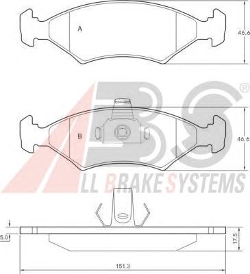 Brake Pad Set, disc brake 36997
