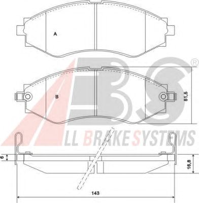 Brake Pad Set, disc brake 37053