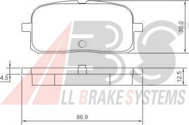 Brake Pad Set, disc brake 37233