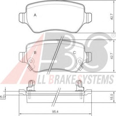 Brake Pad Set, disc brake 37296