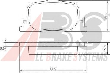 Brake Pad Set, disc brake 37330