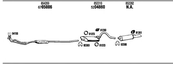 Impianto gas scarico OP50602