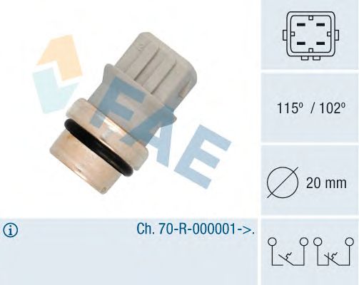 Temperature Switch, coolant warning lamp 35585