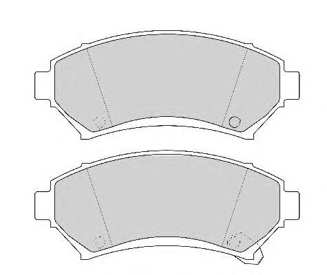 Комплект тормозных колодок, дисковый тормоз FD6762A
