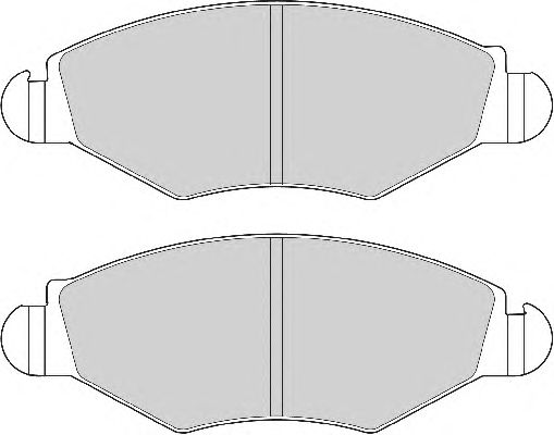Комплект тормозных колодок, дисковый тормоз FD6847A