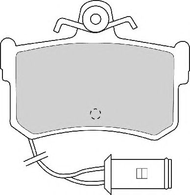 Комплект тормозных колодок, дисковый тормоз FD6288A