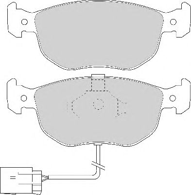 Комплект тормозных колодок, дисковый тормоз FD6474A