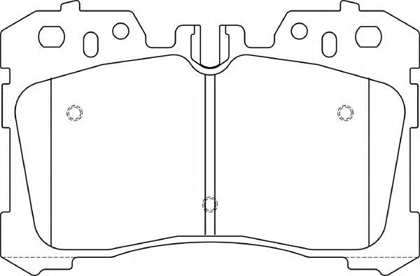 Комплект тормозных колодок, дисковый тормоз FD7464A