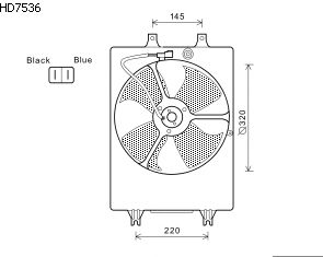 Ventilateur, refroidissement du moteur HD7536