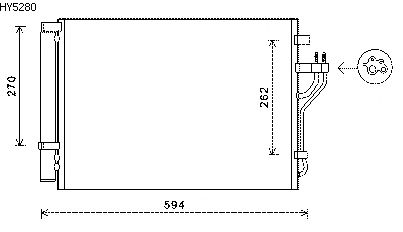 Condenseur, climatisation HY5280