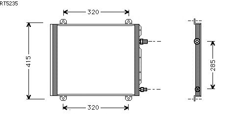 Condensador, ar condicionado RT5235