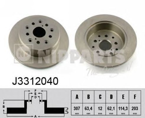 Brake Disc J3312040