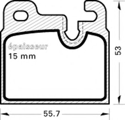 Комплект тормозных колодок, дисковый тормоз 139