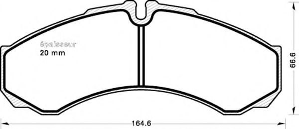 Brake Pad Set, disc brake 615