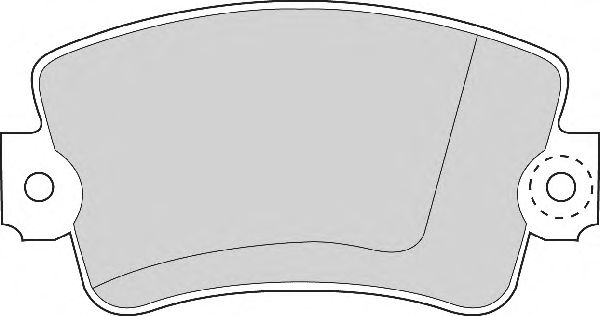 Комплект тормозных колодок, дисковый тормоз AVR119