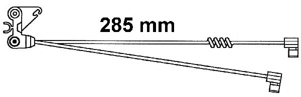 Προειδοπ. επαφή, φθορά υλικού τριβής των φρένων FAI125