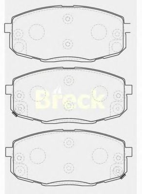 Brake Pad Set, disc brake 23966 00 701 10