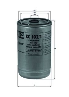 Filtro combustible KC 102/1