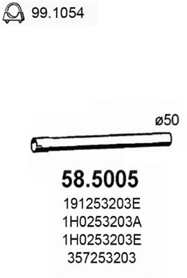 Exhaust Pipe 58.5005