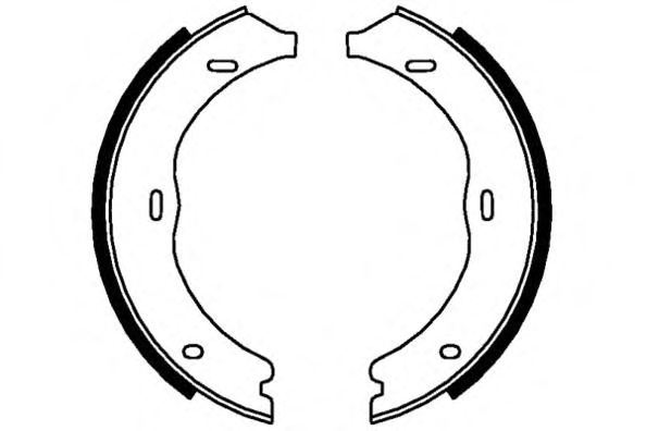 Комплект тормозных колодок; Комплект тормозных колодок, стояночная тормозная система 09-0656