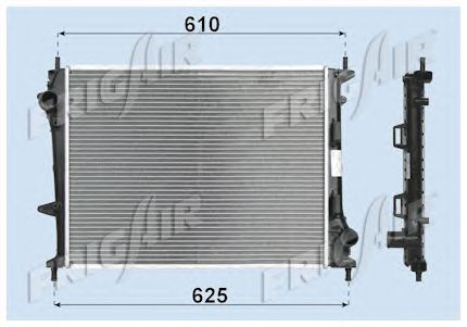 Radiator, engine cooling 0104.3141