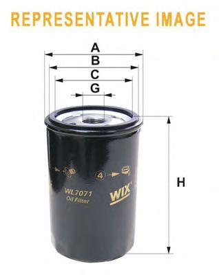 Масляный фильтр WL7086