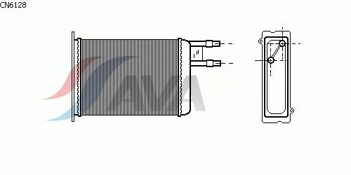 Теплообменник, отопление салона CN6128