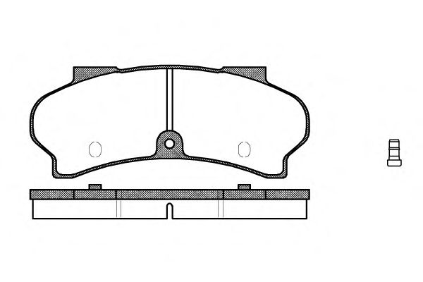 Комплект тормозных колодок, дисковый тормоз P1263.02