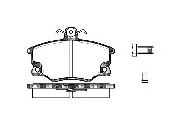 Комплект тормозных колодок, дисковый тормоз P0463.14