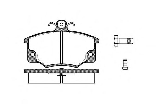 Комплект тормозных колодок, дисковый тормоз P0463.44