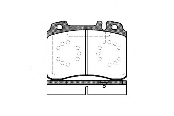 Kit de plaquettes de frein, frein à disque P2793.20