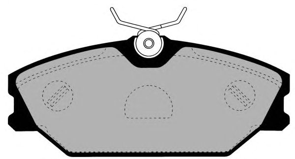 Комплект тормозных колодок, дисковый тормоз PA1297