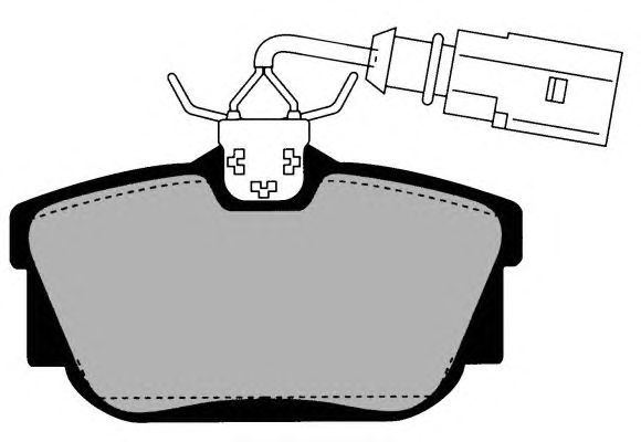 Комплект тормозных колодок, дисковый тормоз PA1457