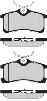 Комплект тормозных колодок, дисковый тормоз PA1615